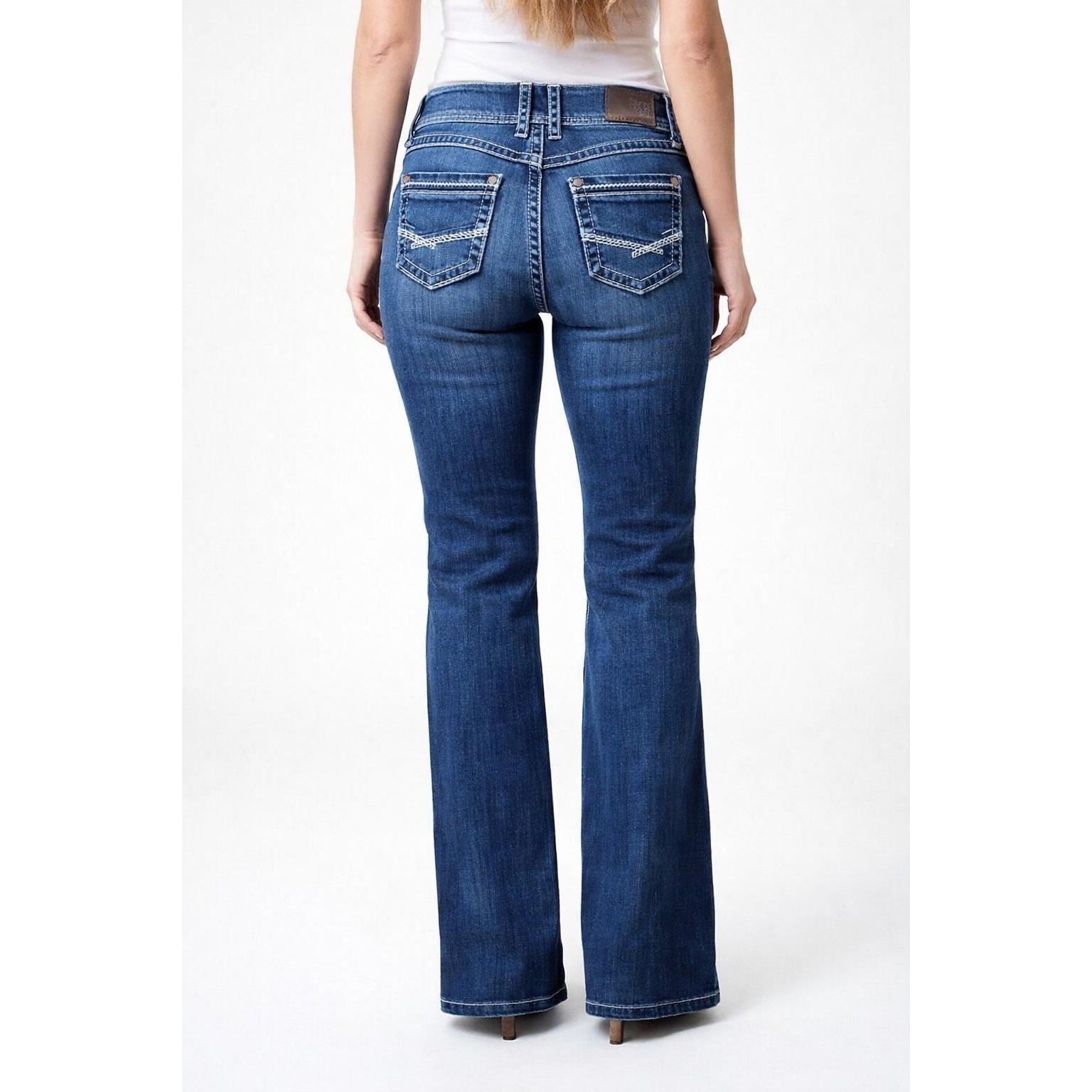 Bke Harper Mid-Rise Dark Wash Jeans Women's Size 28r